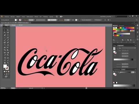 COCACOLA Digitalización Logotipo illustrator - YouTube