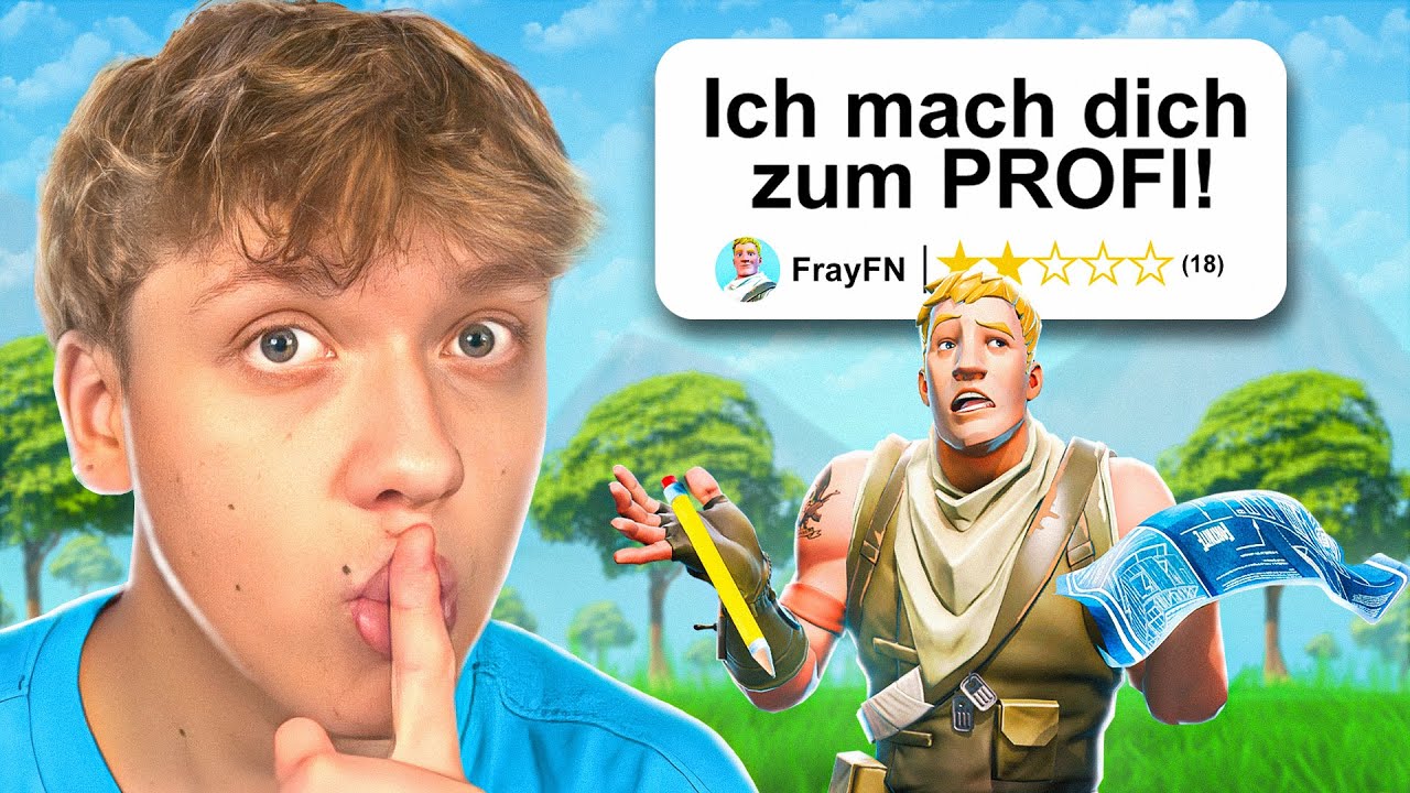 Ich TROLLE einen FORTNITE COACH und gebe mich als NOOB aus 🤫 (geht schief..)