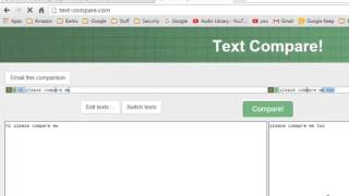 How to compare text files online