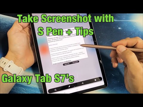 Galaxy TAB S7/S7+ : Take Screenshot w/ S Pen + Tips (Smart Select)