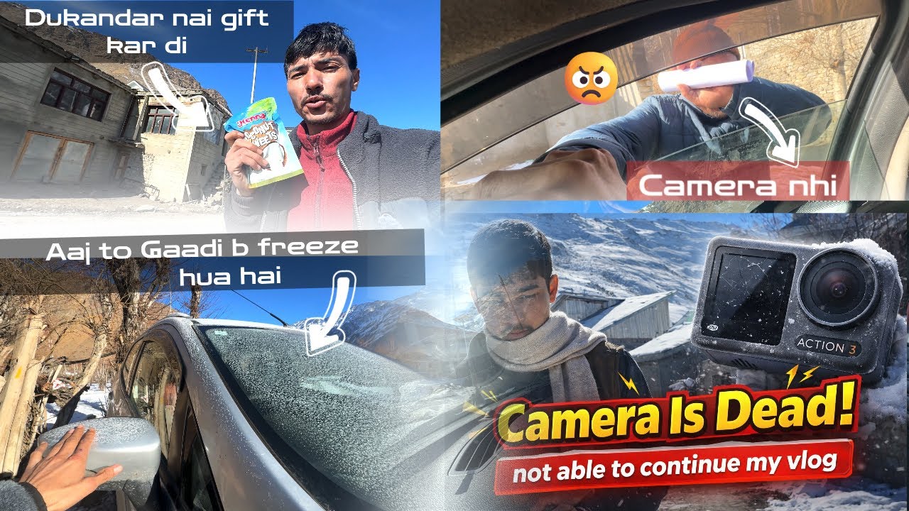 −26°C  Ab gaadi hi nhi Insaan b freeze ho raha hai 😵 difficult situation ever. 