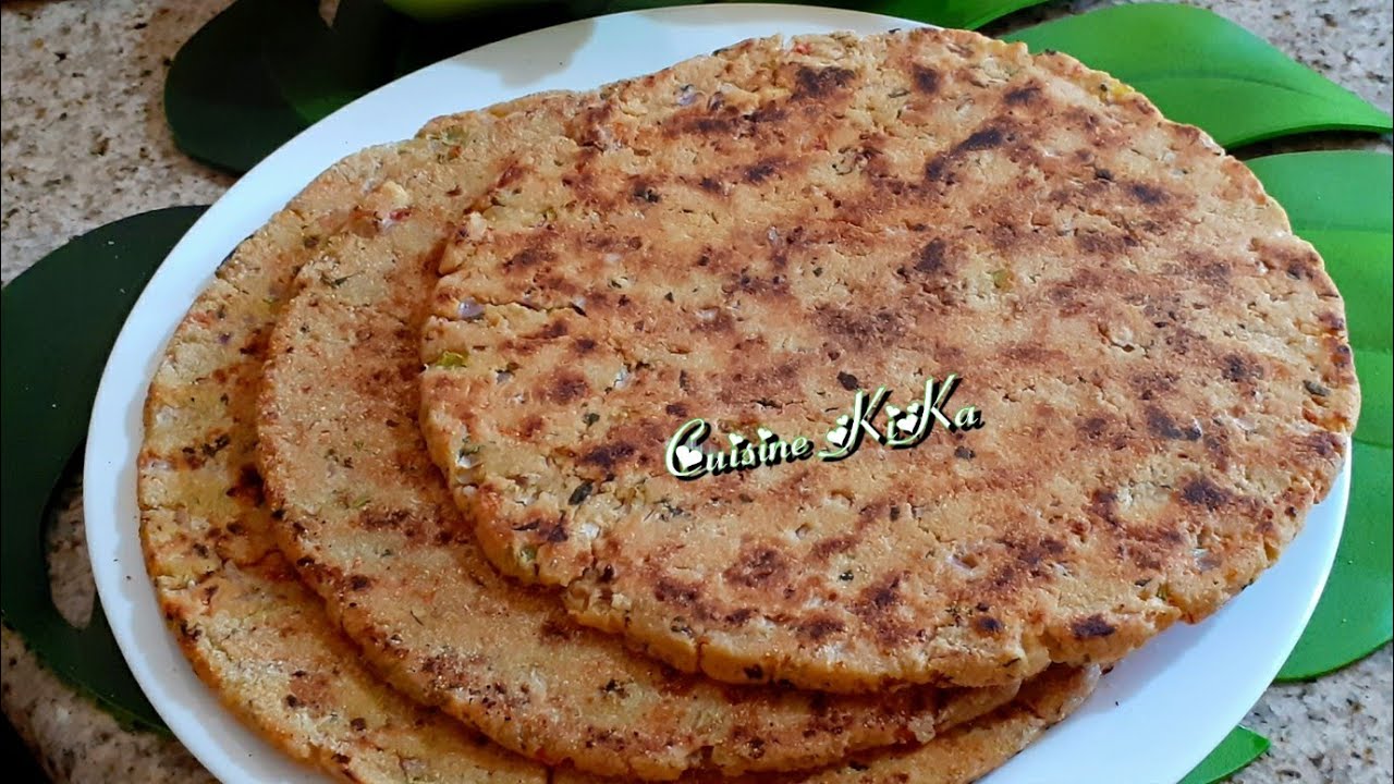 أغروم لحوال كسرة قبائلية صحية و لذيذة  بالخضار و الأعشاب #galette_kabyle