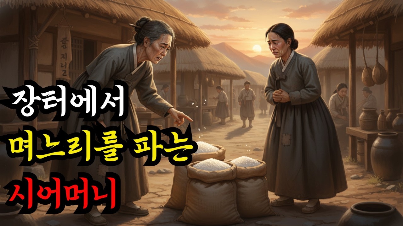 쌀 한가마에 며느리를 팔아버린 시어머니 ㅣ민담ㅣ설화ㅣ전설ㅣ조선야담ㅣ옛날이야기ㅣ오디오북ㅣ며느리이야기ㅣ눈물나는 이야기ㅣ권선징악ㅣ효도ㅣ기른정ㅣ낳은정