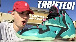 LEBRON SOUTH BEACH 11s COP'T AT GOODWILL!! Trip to the Thrift | Phone Filez!