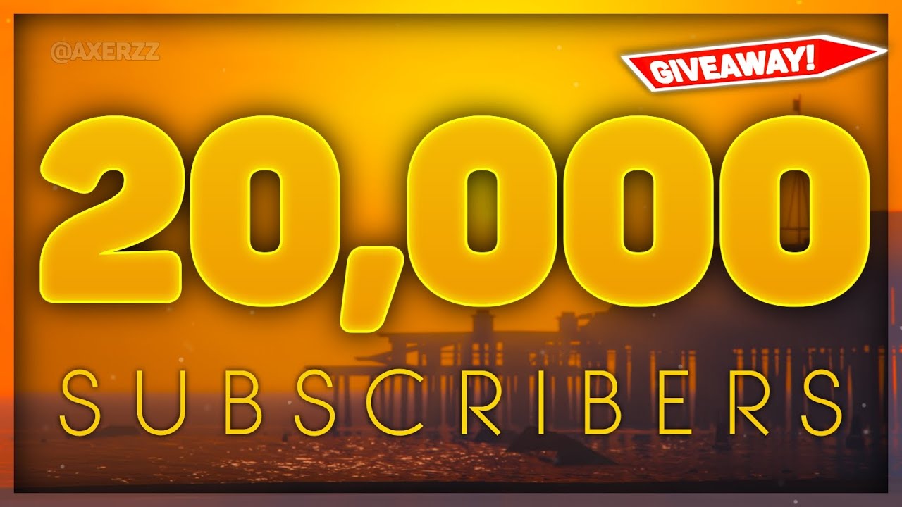 Thank you for 20,000 subscribers! (GIVEAWAY ANNOUNCEMENT)
