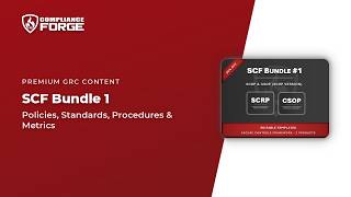SCF Bundle 1: Policies, Standards, Procedures & Metrics | Product Walkthrough