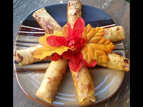 Filipino Fried Bananas - Banana Lumpia ( Turon )