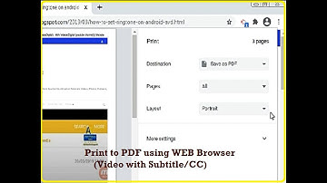 How to print to pdf using chrome, opera, firefox browser | Abhi Videos Digital