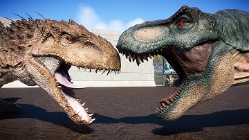 ALL CARNIVORES DINOSAURS BATTLE ROYALE IN OREGON - Jurassic World Evolution 2