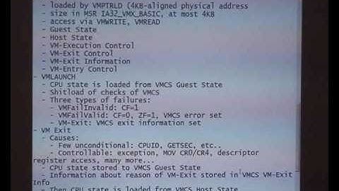 fasmcon 2009 - Martin Mocko: Intel Virtualization (VT-x) Tutorial, Part 2