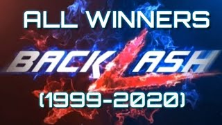 WWE: All winners of Backlash main events (1999-2020). Backlash 2020.
