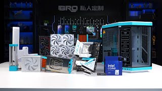 「BRO」4K PC BUILD HYTE Y70 Touch Custom White \& Blue. Do u like touch or not? #pcbuild #Y70