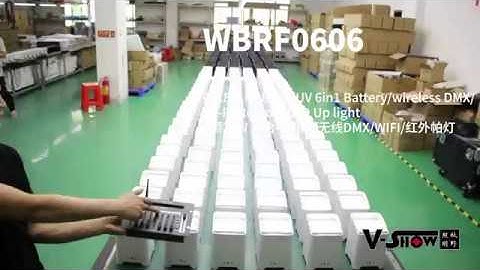 Battery & wireless DMX LED Par with wifi IR Remote function