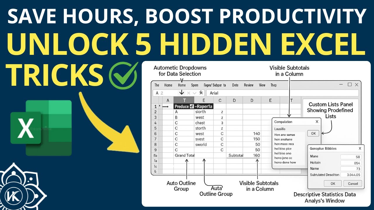 5 Hidden Excel Tricks to Save HOURS & Transform Productivity - YouTube