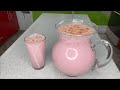 AGUA DE HORCHATA DE FRESA ESTILO LA MICHOACANA/FABI CEA