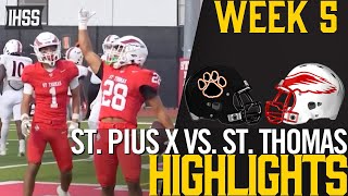 St. Thomas Dominates St. Pius X 35-6: Full Game Highlights screenshot 5