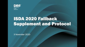 Webinar: ISDA 2020 IBOR Fallbacks Supplement and Protocol