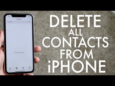 How To Delete All Contacts On iPhone!