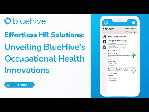 Effortless HR Solutions: BlueHive's Occupational Health Innovations