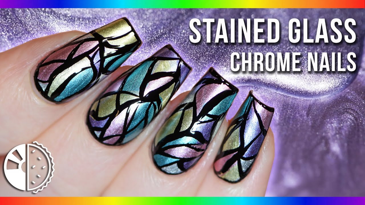 Black and Chrome Nail Art Ideas - wide 5