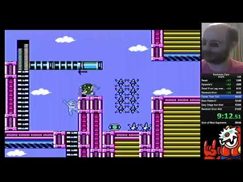 Rockman Claw 1 any% speed run in 21:17 (4th place)