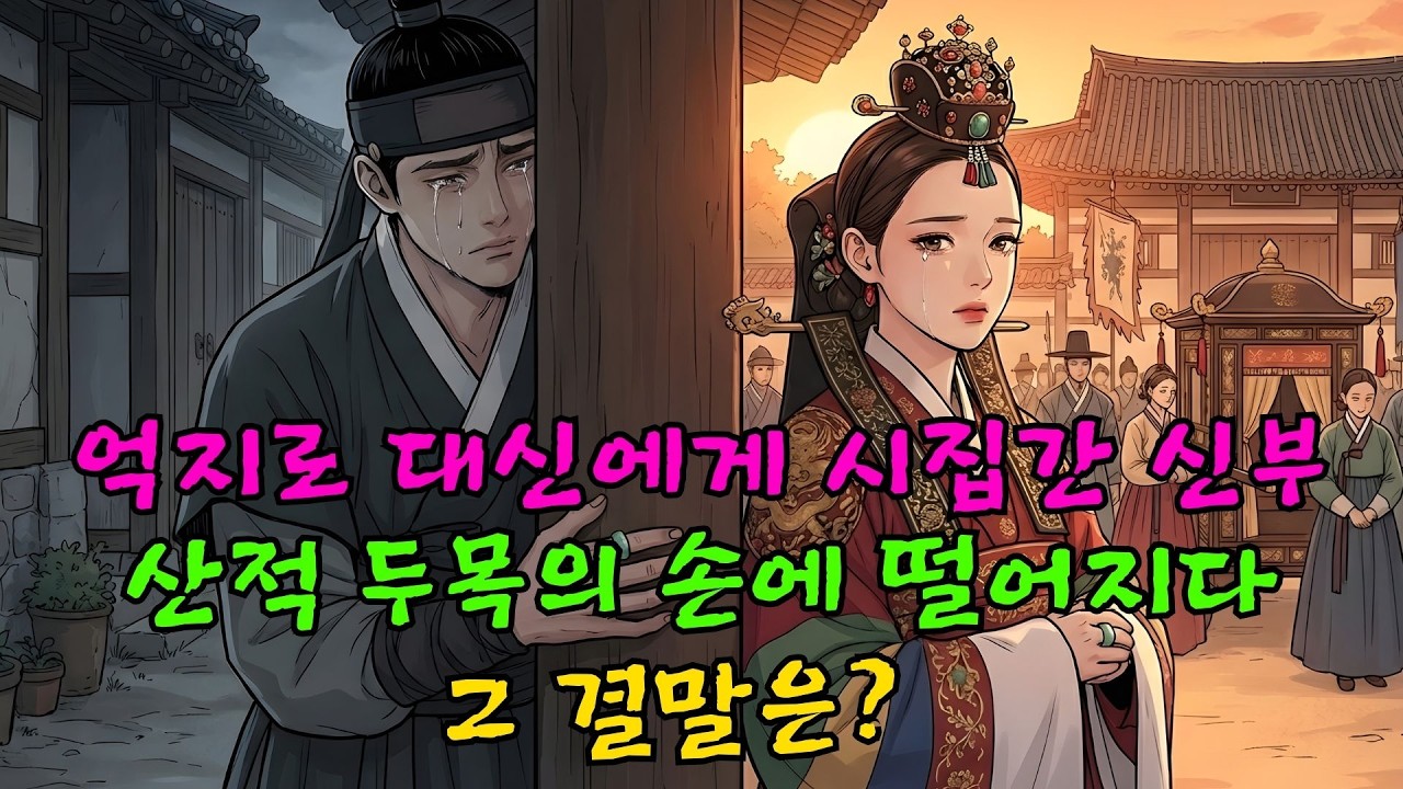 👌잠자기전 듣는 옛날이야기 1시 귀족가의 아가씨, 대신에게 강제로 시집가다 산적 두목의 손에 떨어진 그녀… 그 결말은?ㅣ옛날이야기 ㅣ민담 ㅣ오디오북ㅣ전설ㅣ설화 ㅣ야담