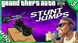 GTA V - ALL 50 Stunt Jump Locations [100% GOLD Walkthrough] screenshot 5