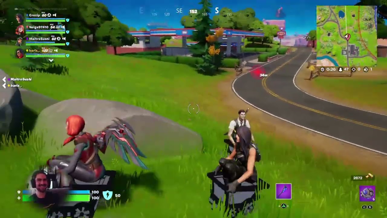 Crezip - On fait le petit train avec des inconnus sur Fortnite