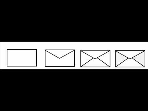 How To Draw An Envelope Step By Step Drawing Tutorial - YouTube