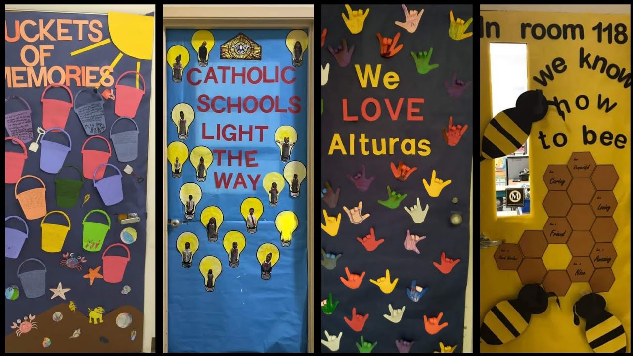 PreSchool decoration idea/Classroom door decoration idea/Summer door decoration design/Library door