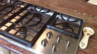 Wolf Stove: Downdraft Exhaust System.