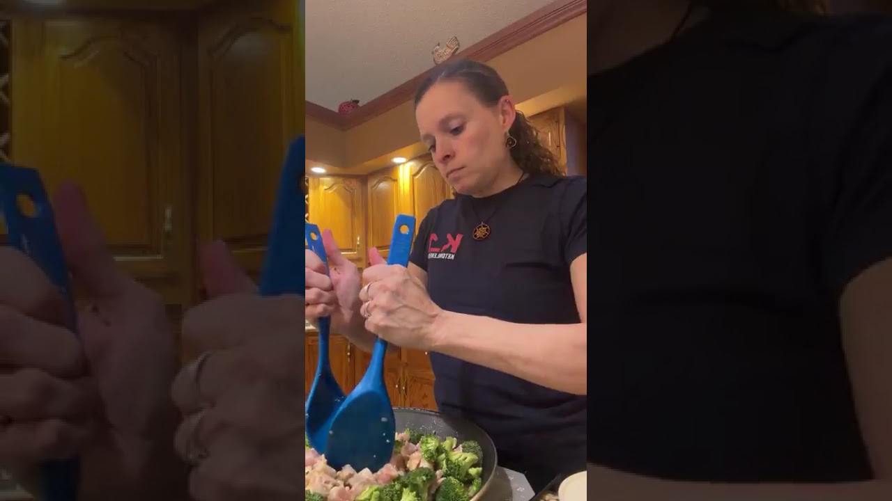 Chicken and Broccoli with Noodles in a Creamy Sauce