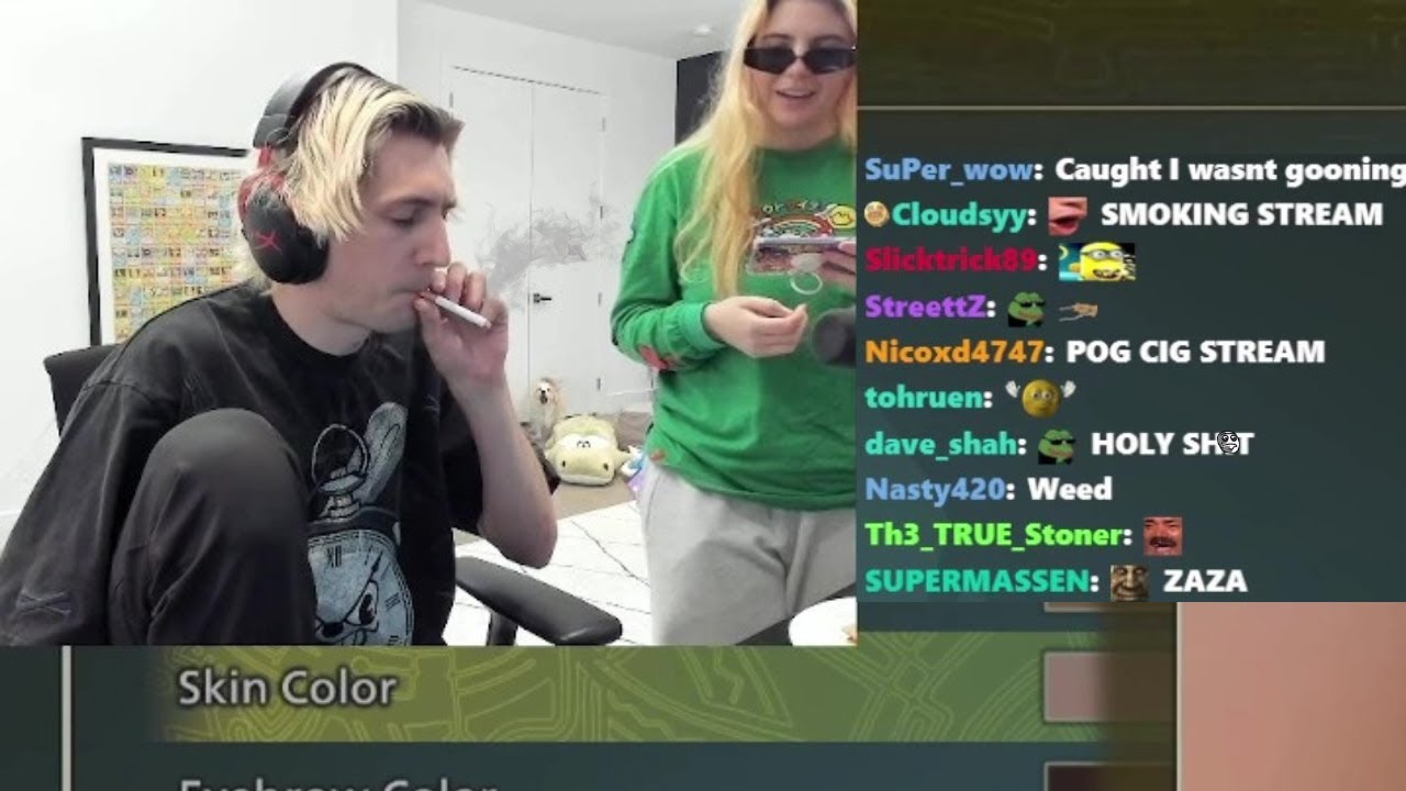 streamers that smoke cigarettes xQc Smokes a Cigarette on Stream for The First Time