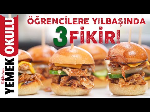 Öğrencilere Kral Yılbaşı Sofrası 🍔  İster Hamburger 🌭 İster Sosisli 🍕 İster Pizza Tarifi ve Fazlası