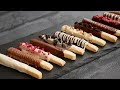 かりぽりっ♡チョコがけスティッククッキー |  Chocolate-dipped cookies