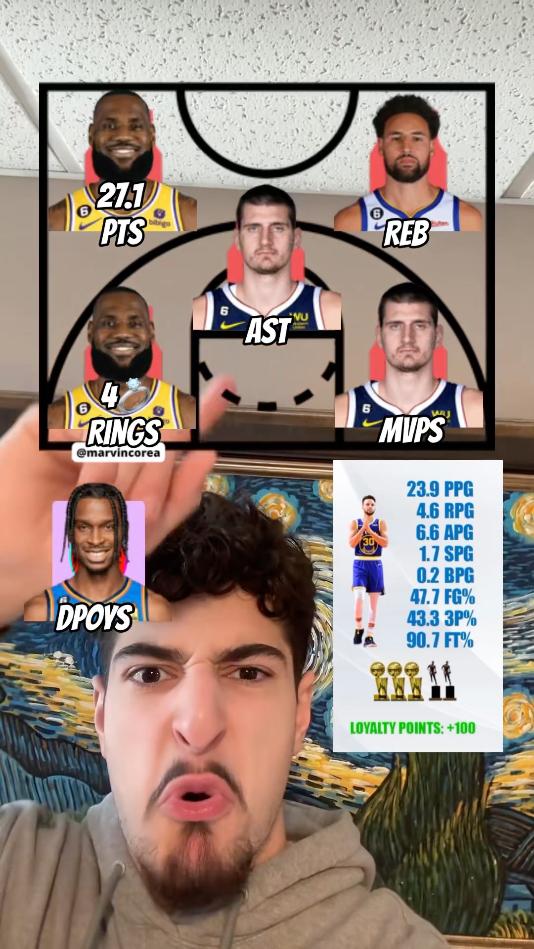 WOULD U TAKE THIS CAREER OVER CURRY’S???‍♂️ #nba #lebron #stephcurry #jokic #zion #fexr