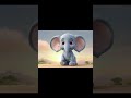 একটি হাতি এবং হাতির বাচ্চার কষ্টের গল্প। #cartoon #aivideo #viralvideo #love #shortvideo