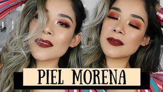 MAQUILLAJE PARA PIEL MORENA - YouTube