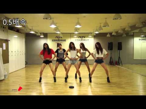 Satari EXID 거울모드 위아래 안무영상 0 5배속 0 7배속