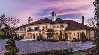 25 MILLION DOLLAR MEDITERRANEAN ESTATE - Luxury Mansion Tour in Atlanta Georgia