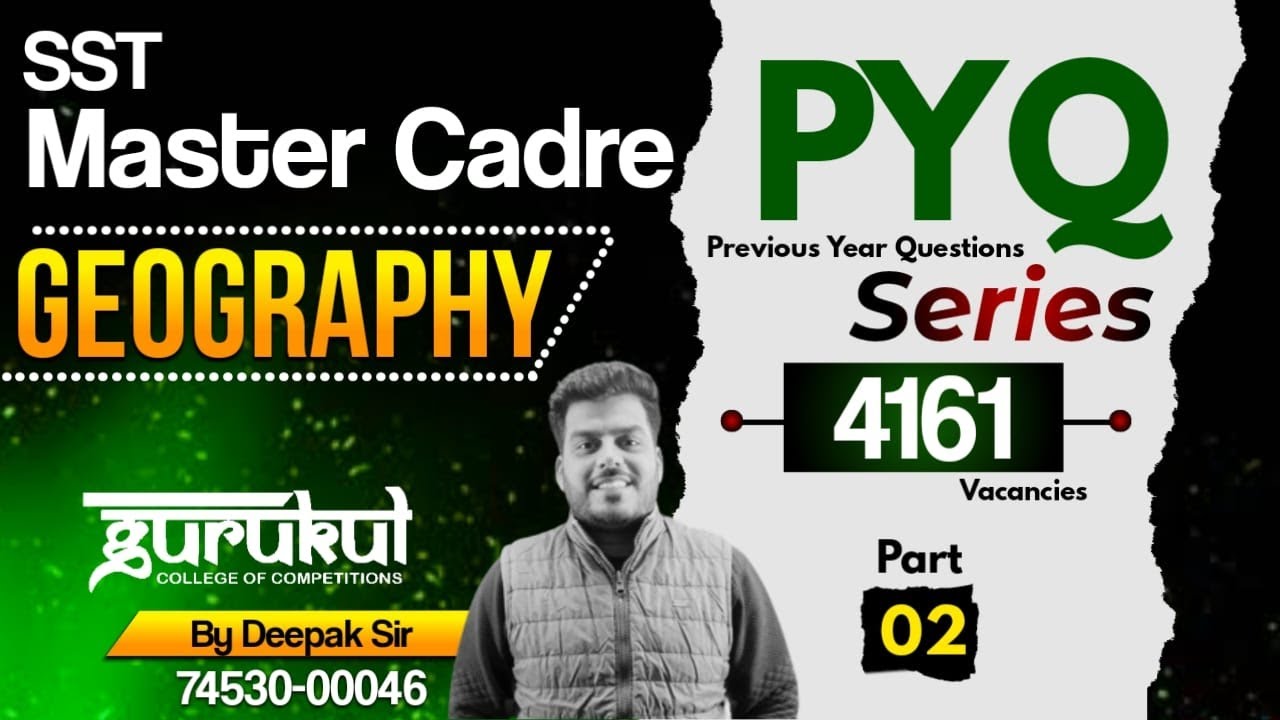 Master Cadre SST Preparation | Geography - Master Cadre Previous Year Question Paper 02