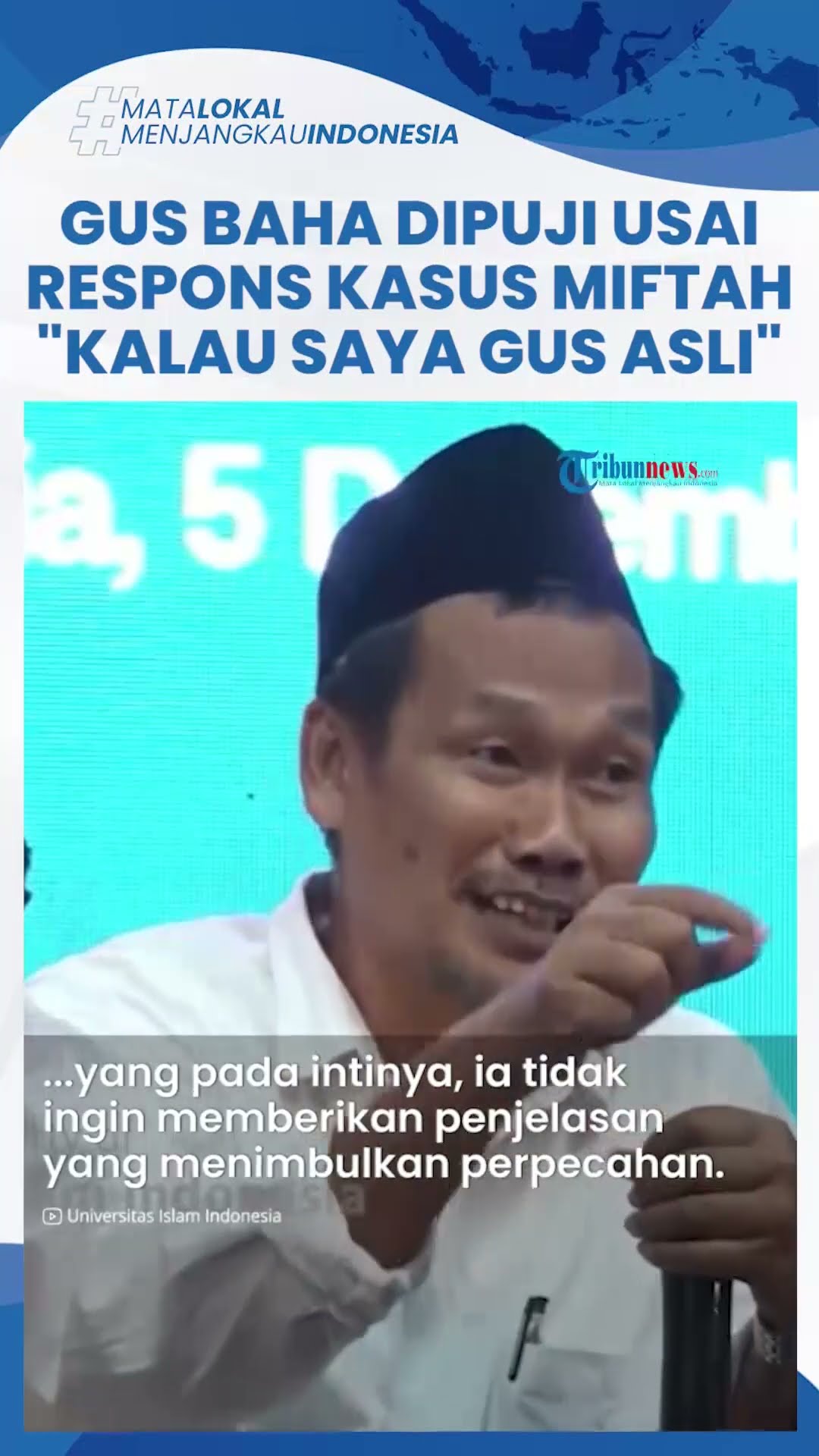 Gus Baha Tanggapi Viral Gus Miftah Hina Pedagang Es Teh, Banjir Pujian, Dianggap Bijak Berkomentar