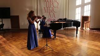 Л. В. Бетховен. Соната №5 ("Весенняя") для скрипки и ф-но, l ч. (Мария Брод и Екатерина Белых)