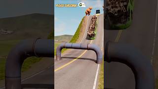 City Bus vs Low Pipes #ytshorts #shorts #short #gaming #beamngdrive #beamng #car #bus