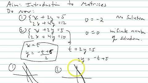 Linear Algebra Video 3 -- Using Matrices for Gaussian elimination part I