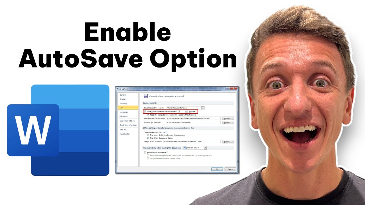 How To Enable AutoSave Option in Microsoft Word (Quick And Easy Guide)