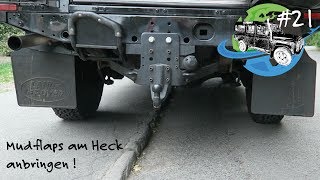 Installing Land Rover Defender Mudflaps - Adventuremobil #21 - Defender to Camper
