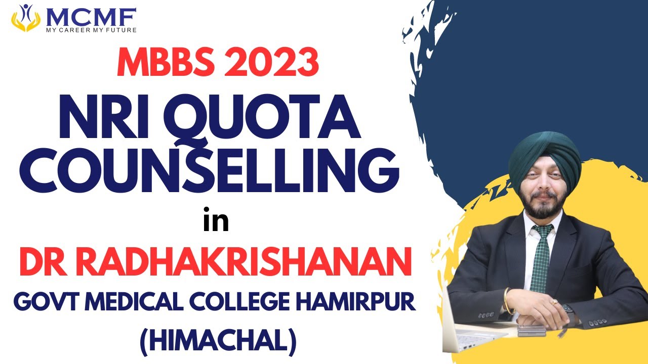 MBBS 2023 | NRI Quota Counselling in Dr RadhaKrishanan Govt Medical ...