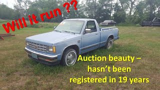 1982 Chev S10 off the road for 19 years