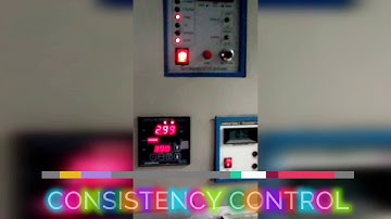 CONSISTENCY CONTROL SYSTEM